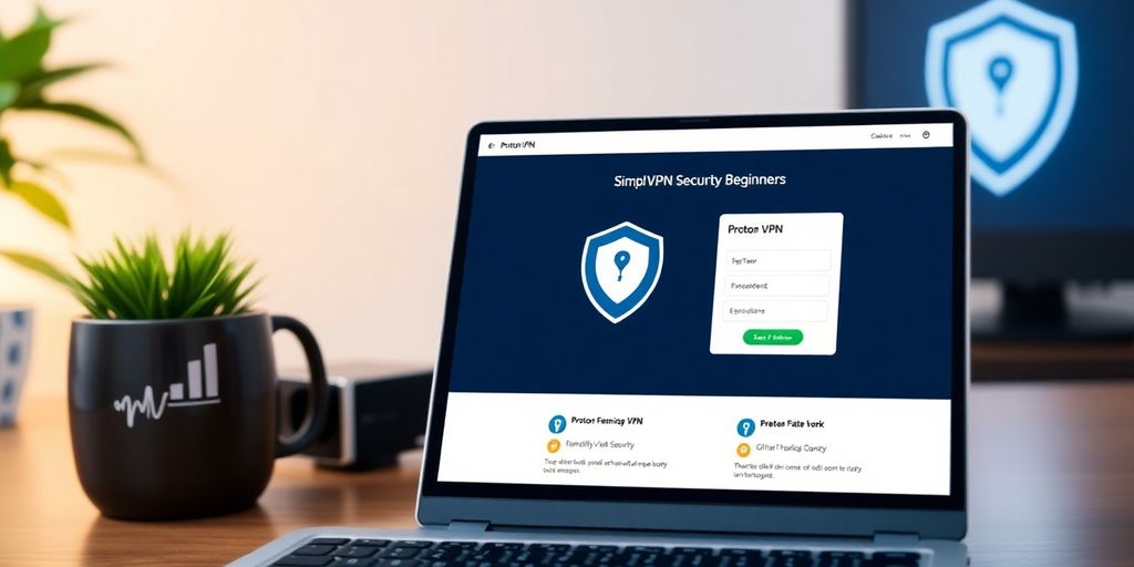 Proton VPN Benutzeroberfläche auf einem Laptop