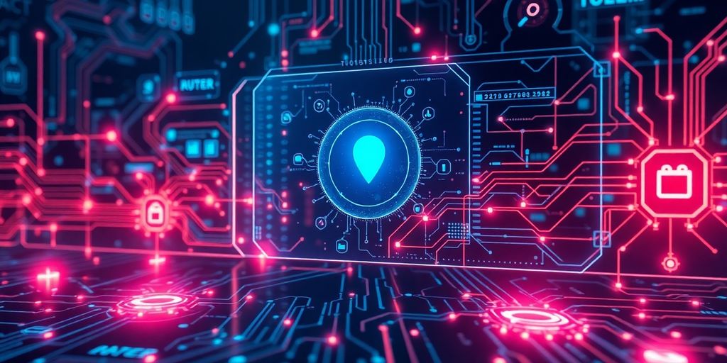 KI-gestützte Sicherheitsüberwachung in digitaler Umgebung.