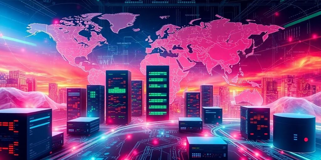 Vielfältige Serverlandschaft in einer modernen Umgebung.