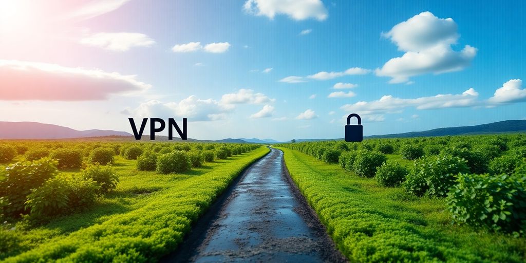 Ein Bild von VPN und IP-Adressen im digitalen Raum.