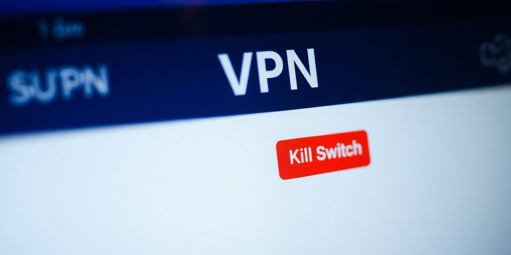Nahaufnahme eines Computerbildschirms mit VPN-Oberfläche.