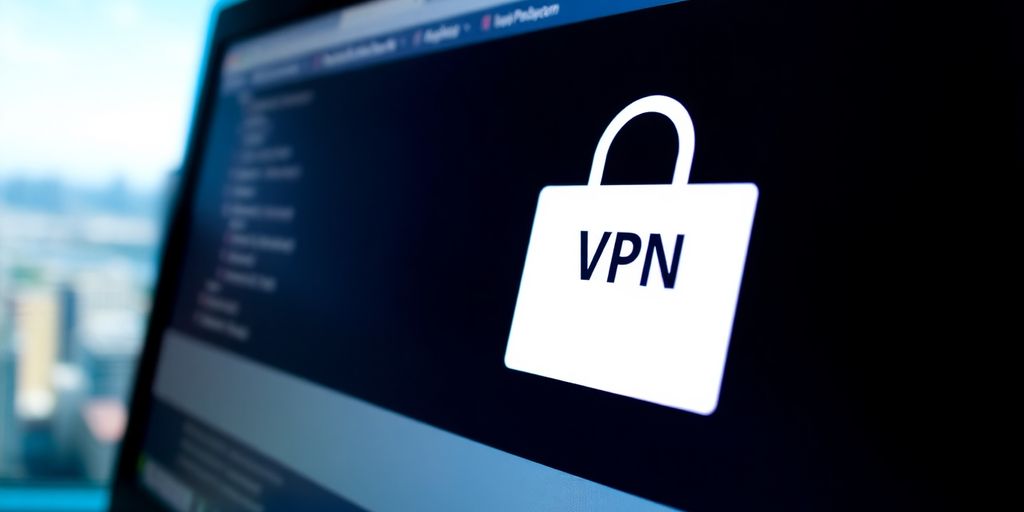 VPN-Verbindung auf einem Computerbildschirm